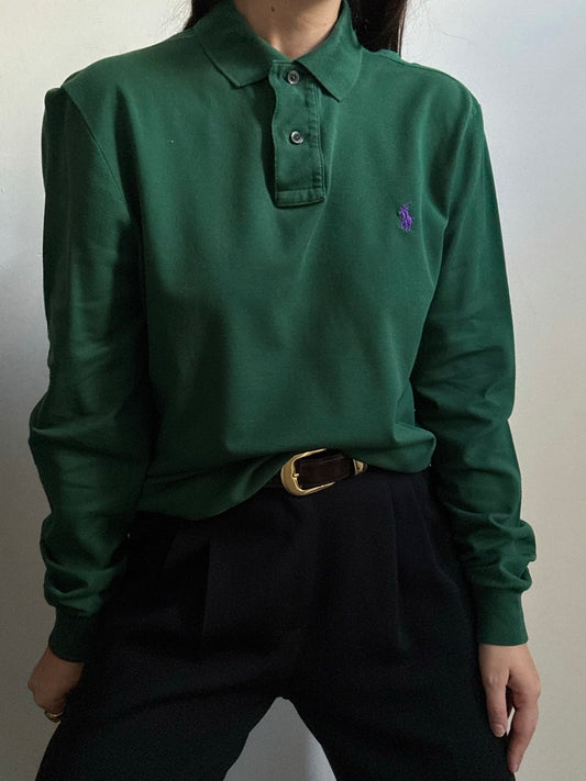 Vintage Ralph Lauren Kelly Green Polo Size Small