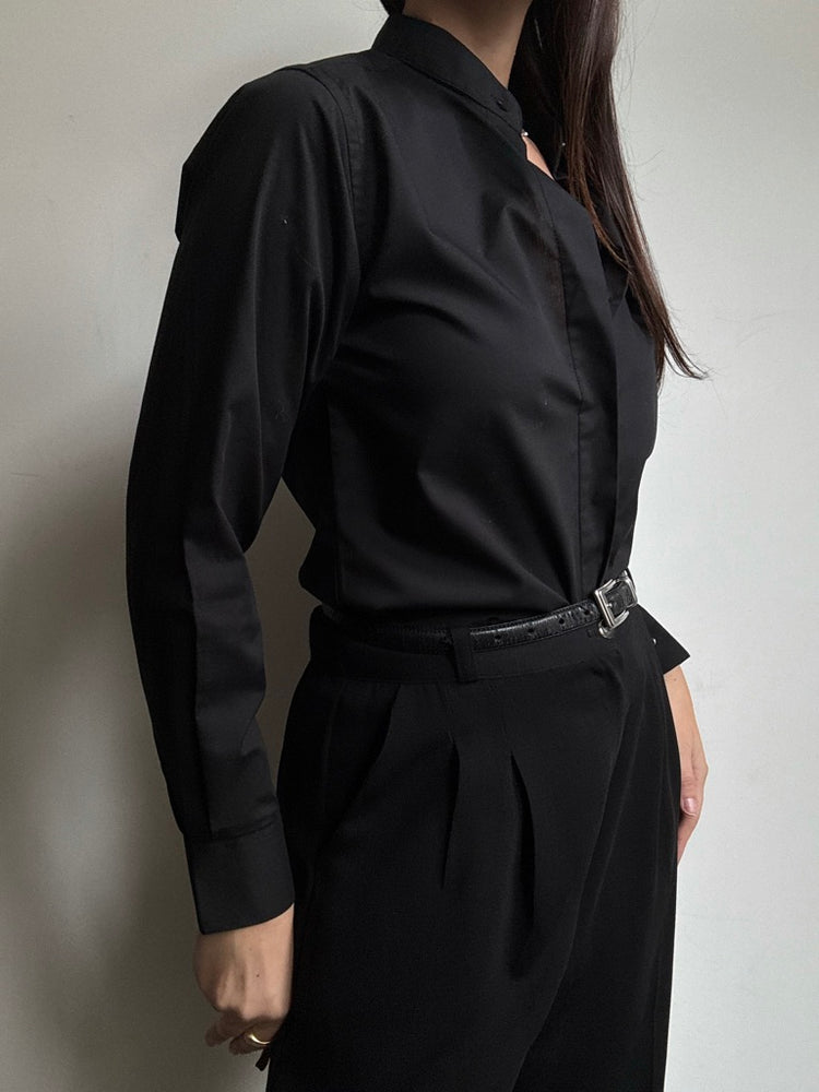 Vintage Black Button Up Size XS