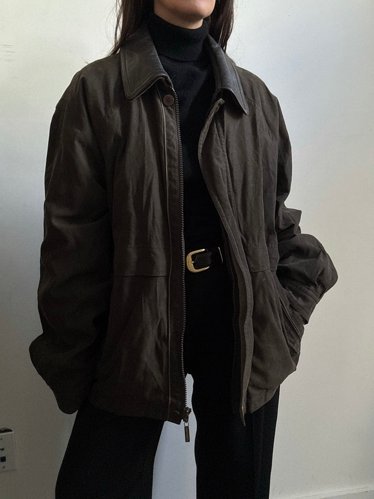 Vintage Brown Twill Barn Jacket Size XXL