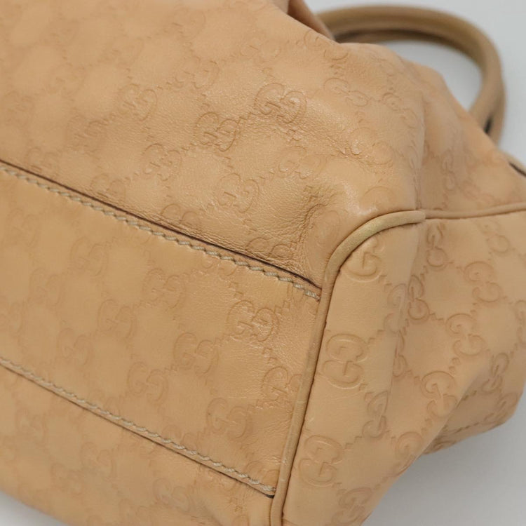 Beige Gucci Guccissima GG Canvas Sukey Hand Bag