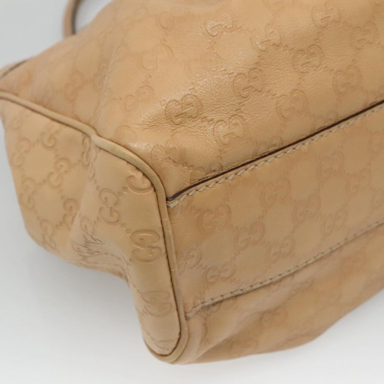 Beige Gucci Guccissima GG Canvas Sukey Hand Bag