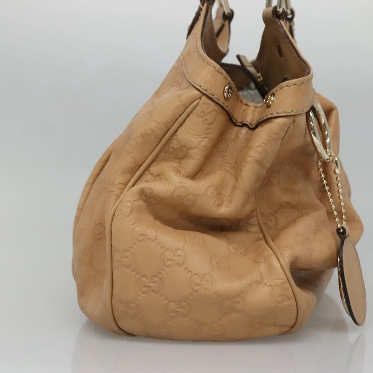 Beige Gucci Guccissima GG Canvas Sukey Hand Bag