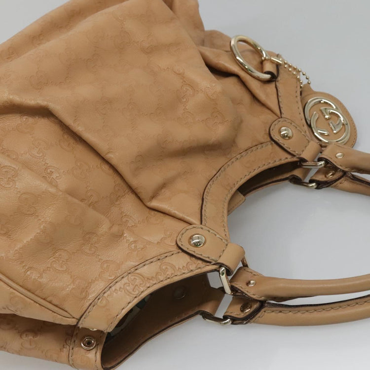 Beige Gucci Guccissima GG Canvas Sukey Hand Bag