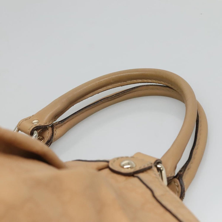 Beige Gucci Guccissima GG Canvas Sukey Hand Bag