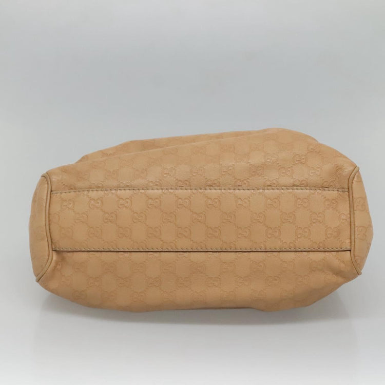 Beige Gucci Guccissima GG Canvas Sukey Hand Bag