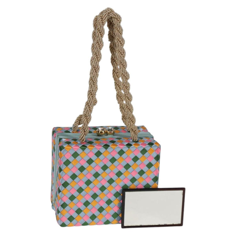 Vintage Bottega Veneta Satin Woven Handbag
