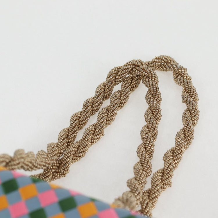 Vintage Bottega Veneta Satin Woven Handbag