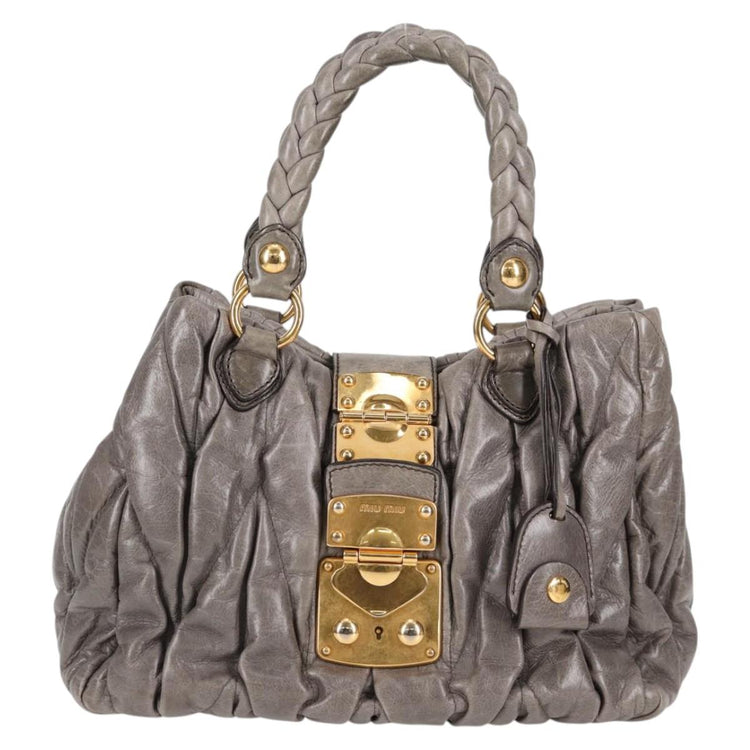 Vintage Miu Miu Grey 2 Way Shoulder Bag