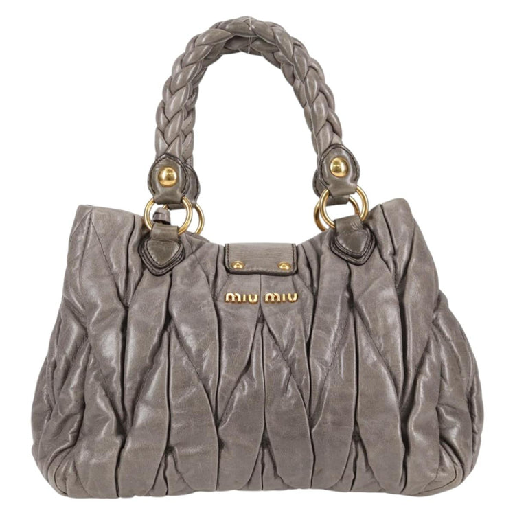 Vintage Miu Miu Grey 2 Way Shoulder Bag
