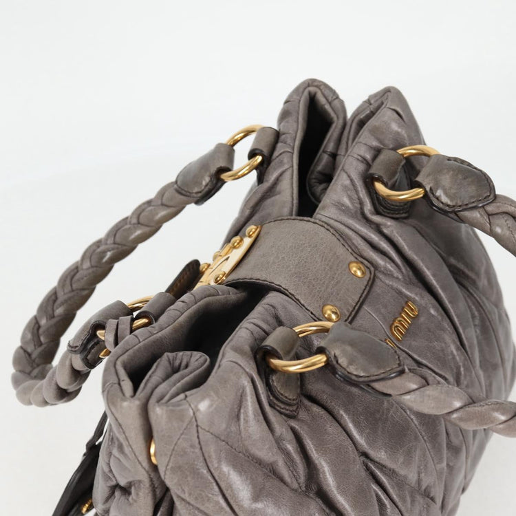 Vintage Miu Miu Grey 2 Way Shoulder Bag