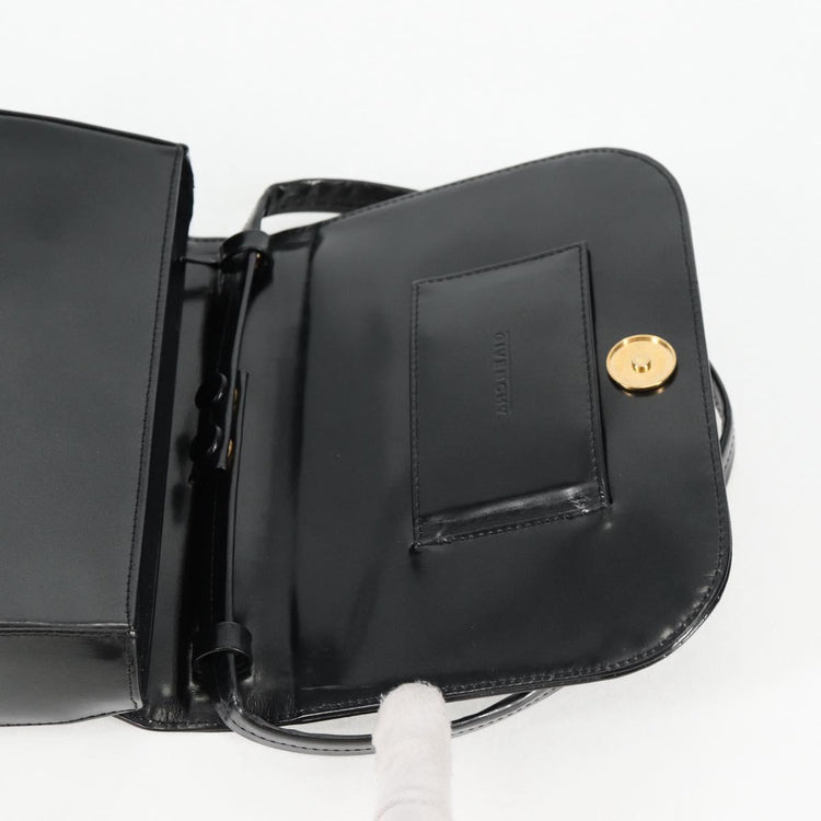 Vintage Givenchy Black Patent Leather Shoulder Bag