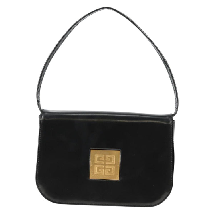 Vintage Givenchy Black Patent Leather Shoulder Bag