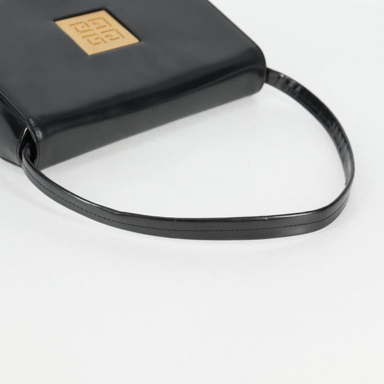 Vintage Givenchy Black Patent Leather Shoulder Bag