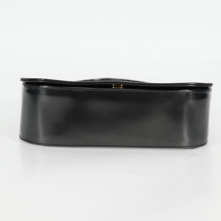 Vintage Givenchy Black Patent Leather Shoulder Bag
