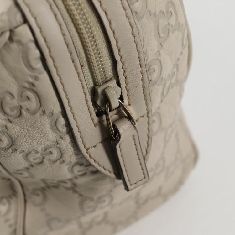 White Gucci GG Canvas Guccissima Bag