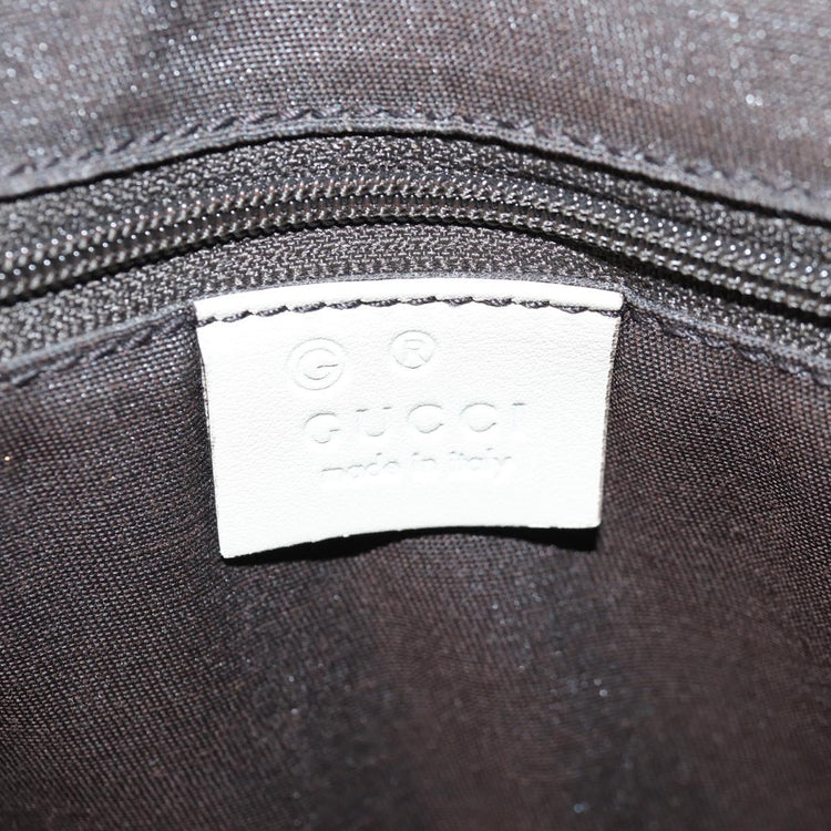 White Gucci GG Canvas Guccissima Bag