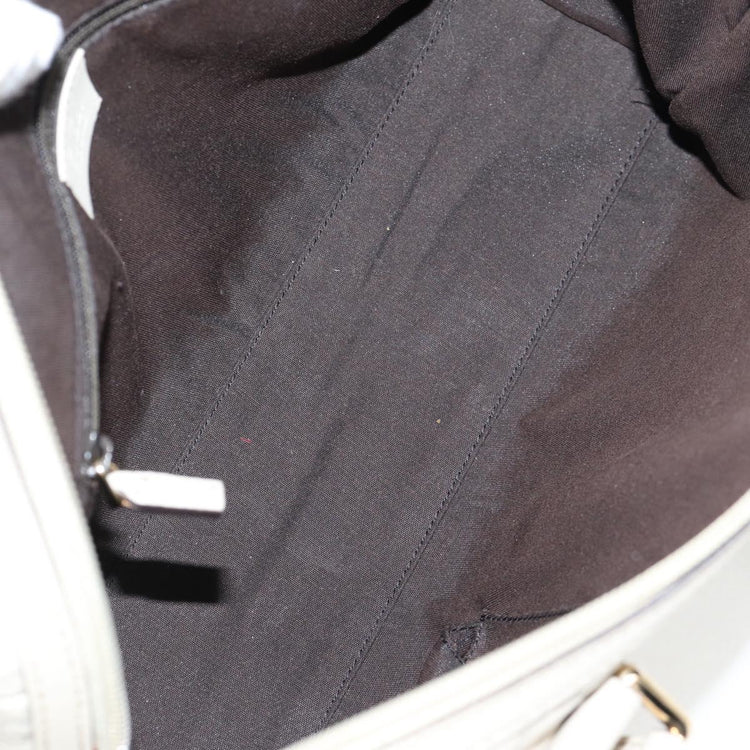 White Gucci GG Canvas Guccissima Bag
