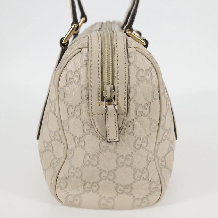 White Gucci GG Canvas Guccissima Bag