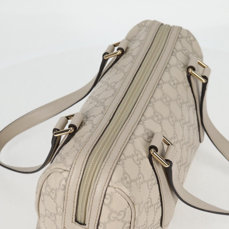 White Gucci GG Canvas Guccissima Bag