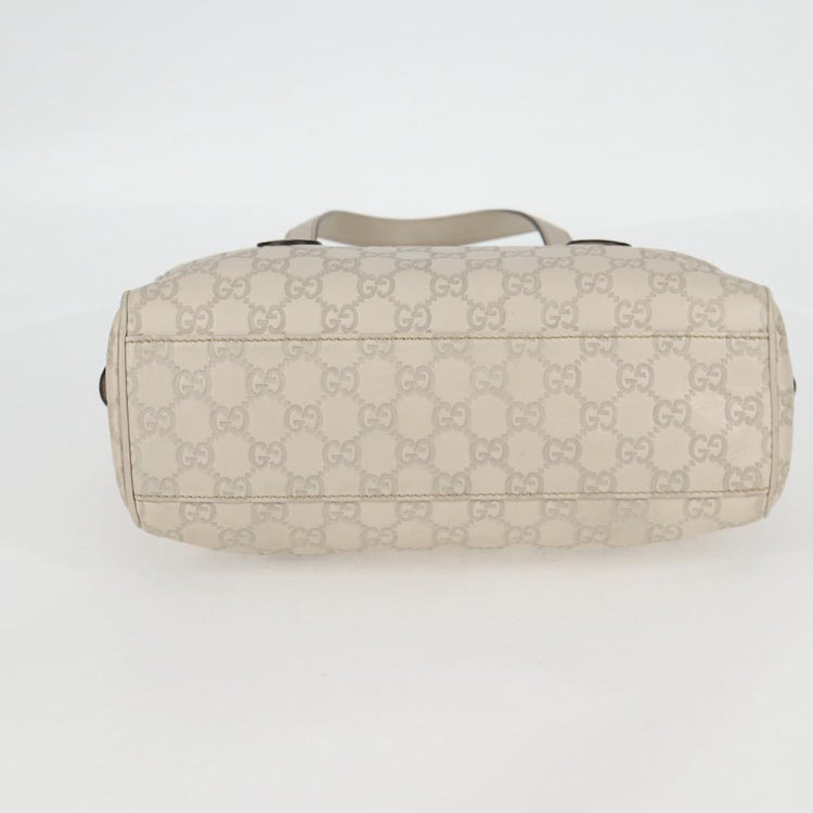 White Gucci GG Canvas Guccissima Bag