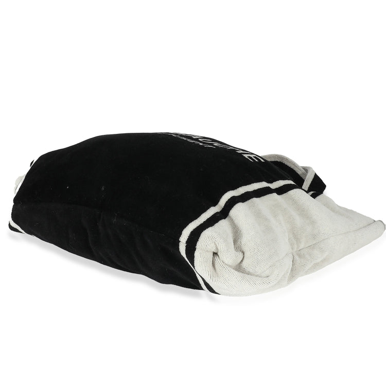 Pre-Loved Saint Laurent Terry Cloth Beach Towel Convertible Tote