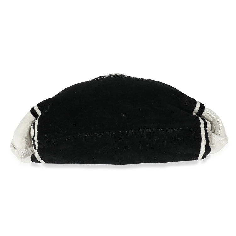 Pre-Loved Saint Laurent Terry Cloth Beach Towel Convertible Tote