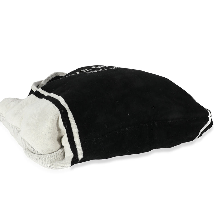 Pre-Loved Saint Laurent Terry Cloth Beach Towel Convertible Tote