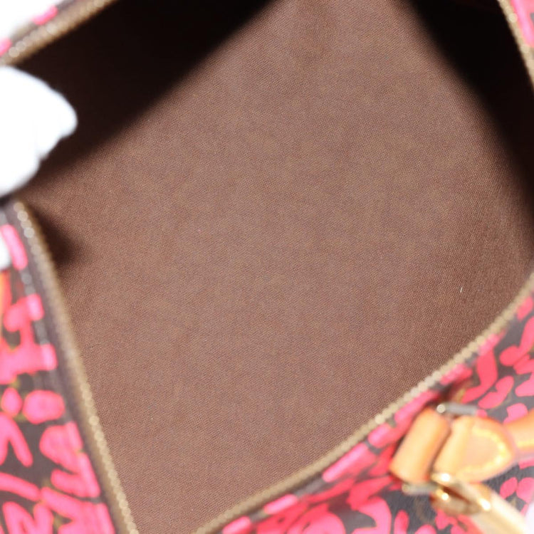 Vintage Louis Vuitton Monogram Graffiti Speedy 30 Hand Bag