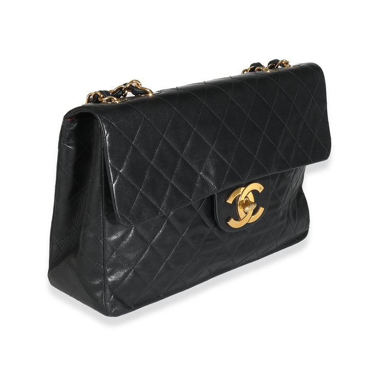 Vintage 24K 1991 Chanel Maxi XL Flap Bag