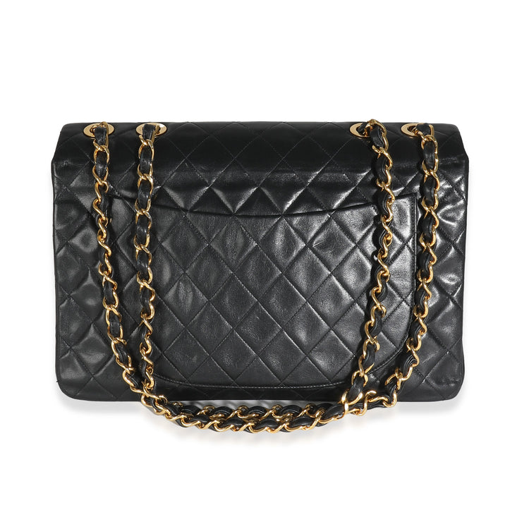 Vintage 24K 1991 Chanel Maxi XL Flap Bag