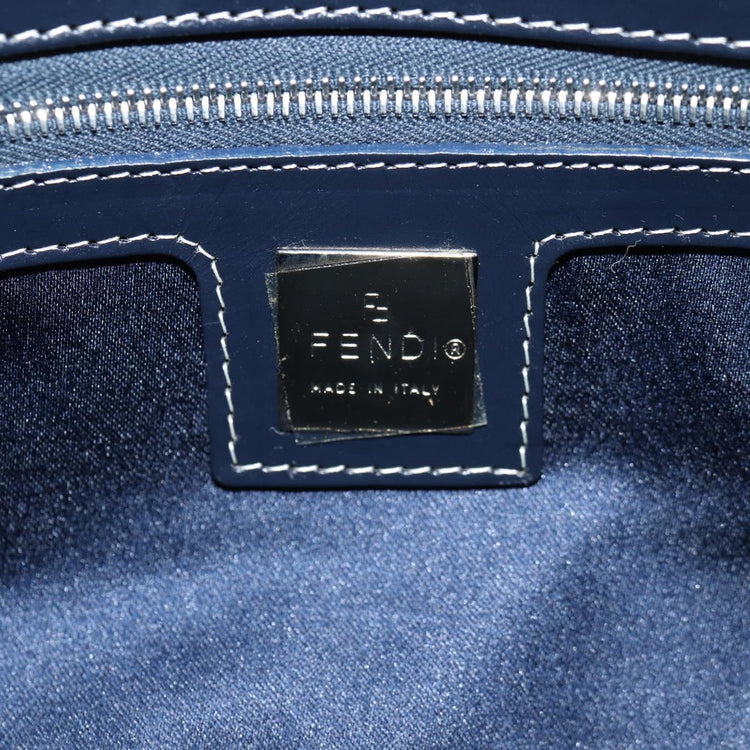 Vintage Fendi Zucchino Canvas Mamma Baguette Shoulder Bag