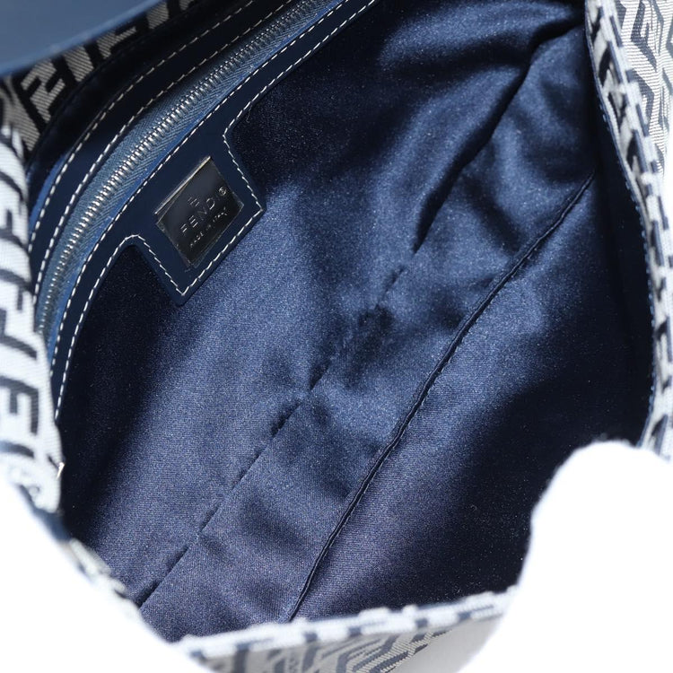 Vintage Fendi Zucchino Canvas Mamma Baguette Shoulder Bag