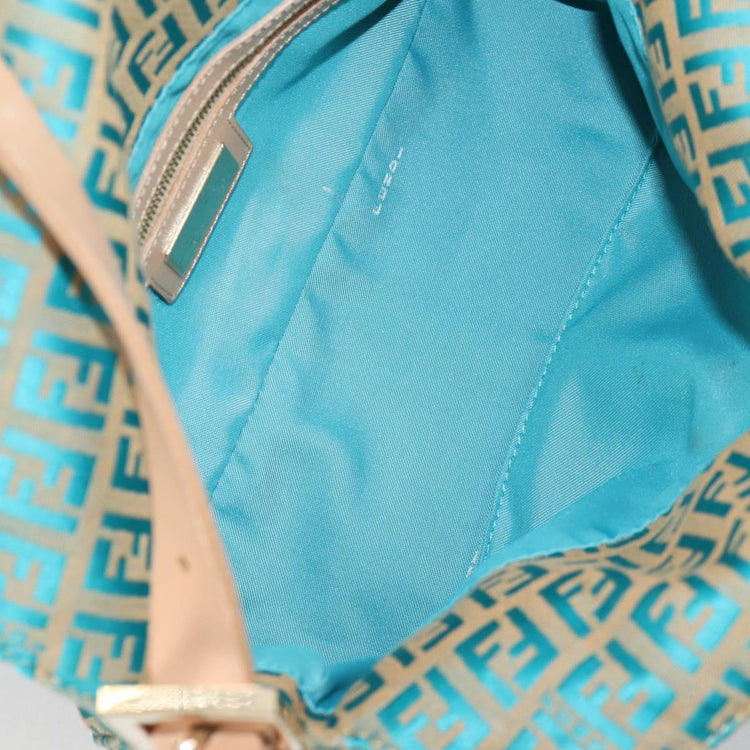 Vintage Fendi Zucchino Canvas Mamma Baguette Shoulder Bag