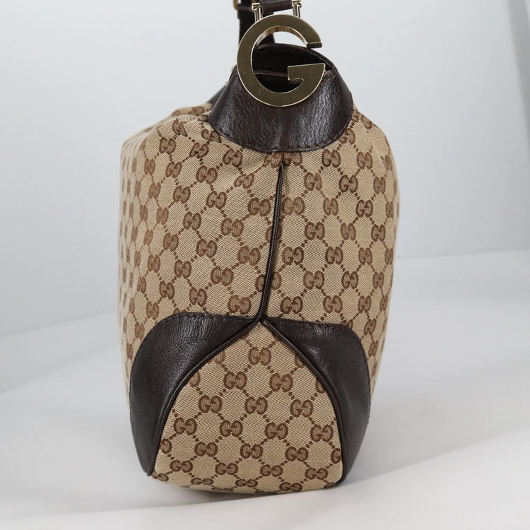 Vintage Gucci GG Canvas Charlotte Shoulder Bag
