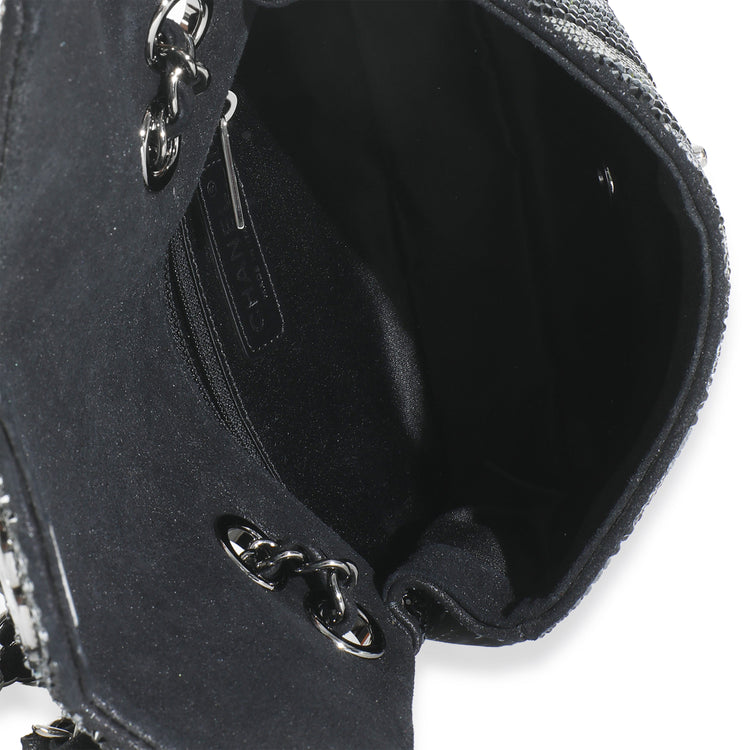 2015 Chanel Crystal Chevron Mini Flap Bag