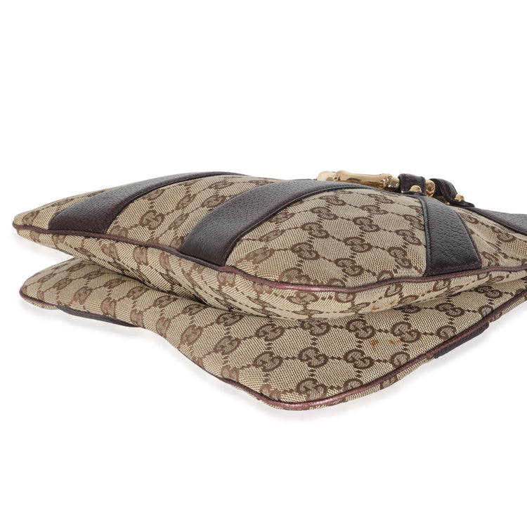 Vintage Gucci by Tom Ford Metallic Purple Bamboo Bag