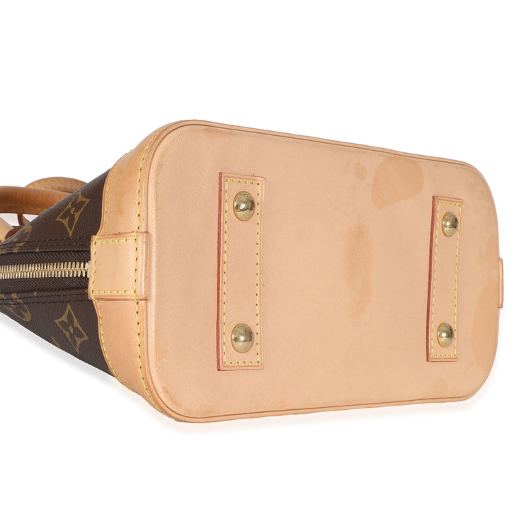 Like New Alma Monogram Canvas Alma BB