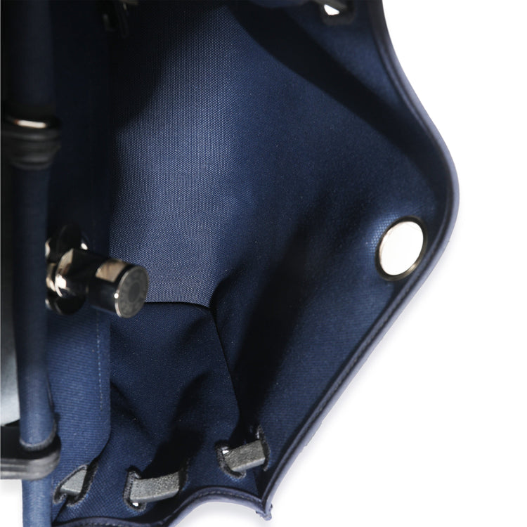 2021 Hermes Bleu Marine Hunter Herbag Zip 31 PM PHW