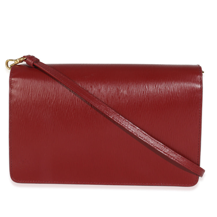 Pre-Loved Prada Red Crossbody Wallet
