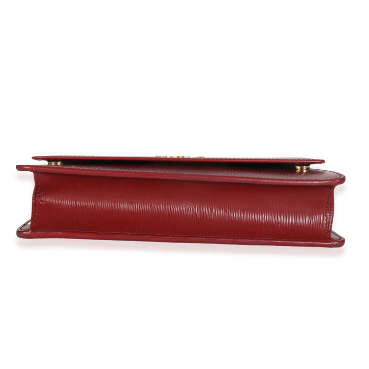 Pre-Loved Prada Red Crossbody Wallet