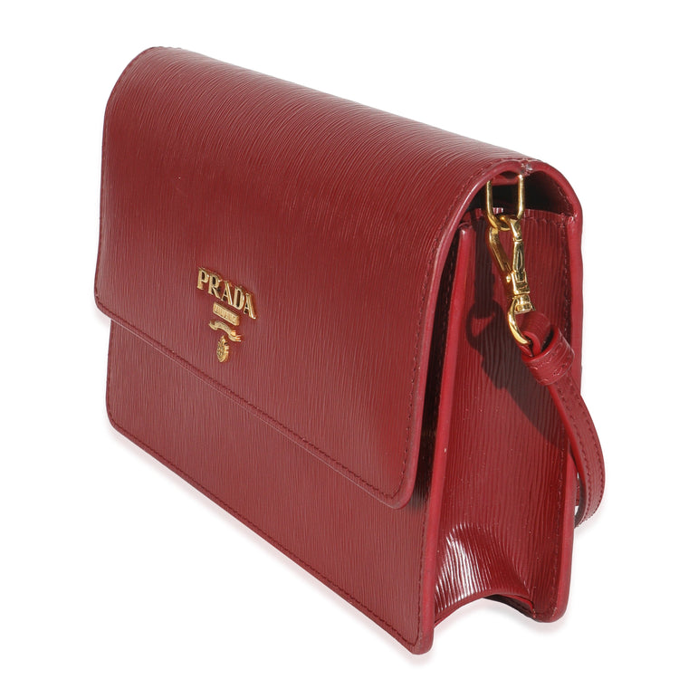 Pre-Loved Prada Red Crossbody Wallet