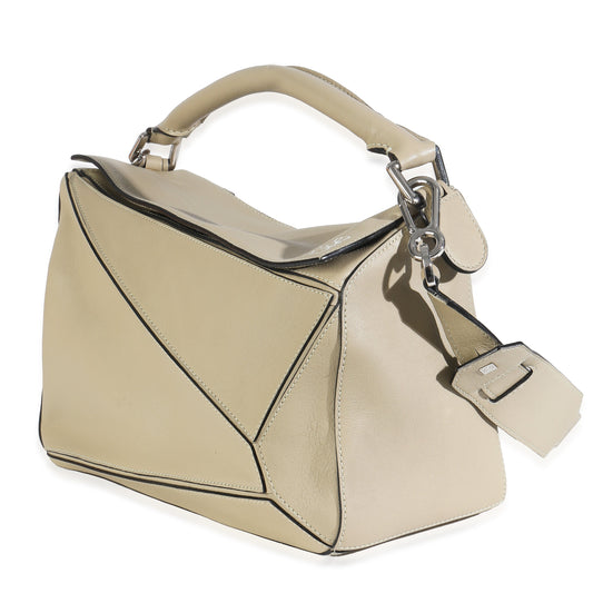 2015 Loewe Sand Smooth Calfskin Medium Puzzle Bag