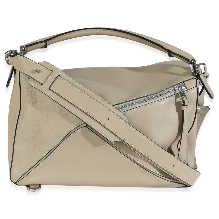 2015 Loewe Sand Smooth Calfskin Medium Puzzle Bag