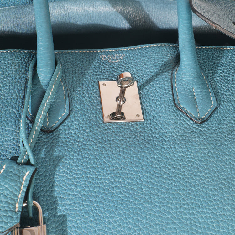 2011 Hermes Blue Jean Togo Birkin 35