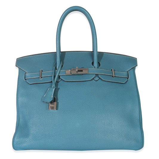 2011 Hermes Blue Jean Togo Birkin 35