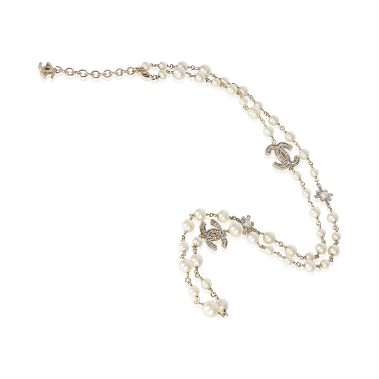 Gold-Plated 2020 Strass Necklace