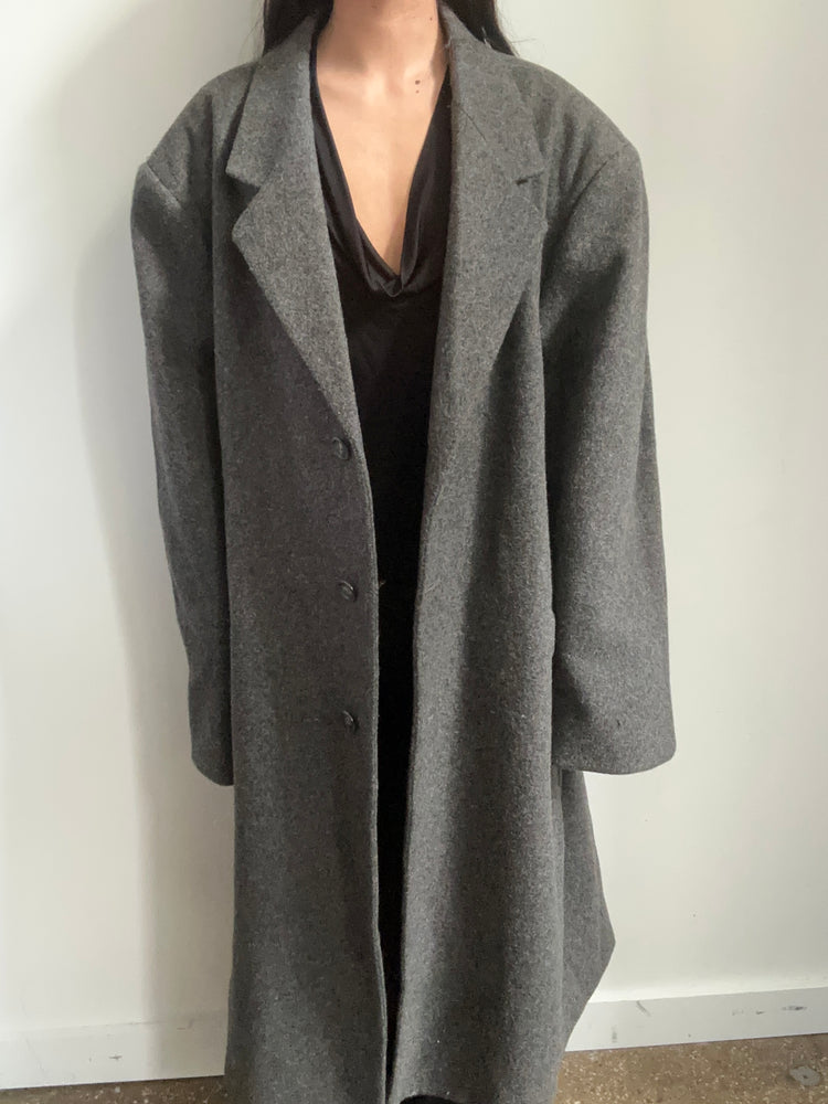 Vintage Grey Trench Coat Size XL