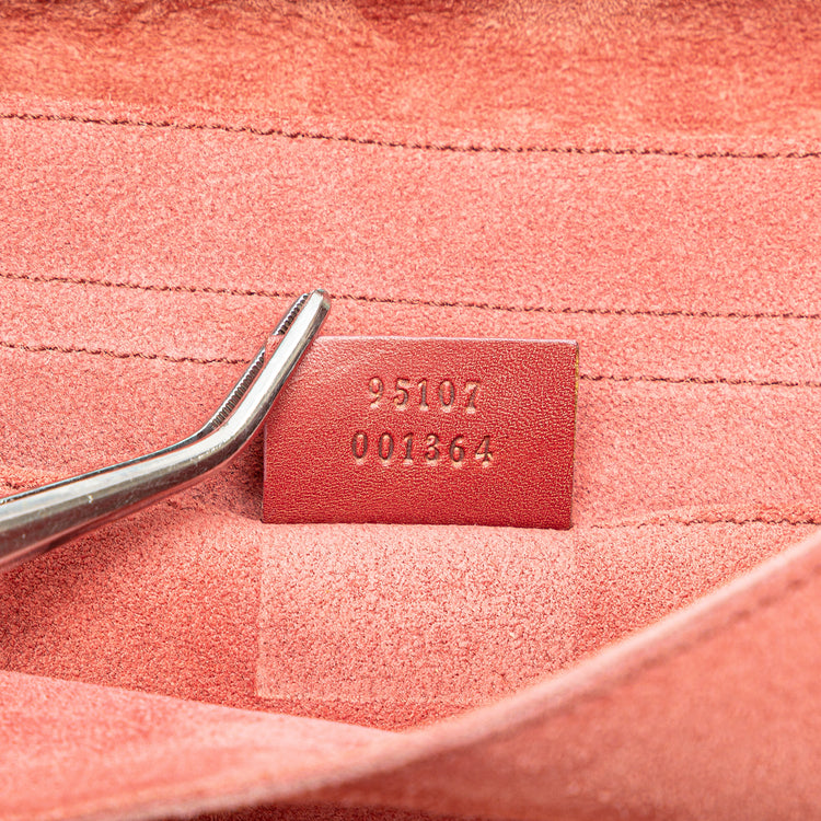 Vintage Gucci Suede Heart Shoulder Bag