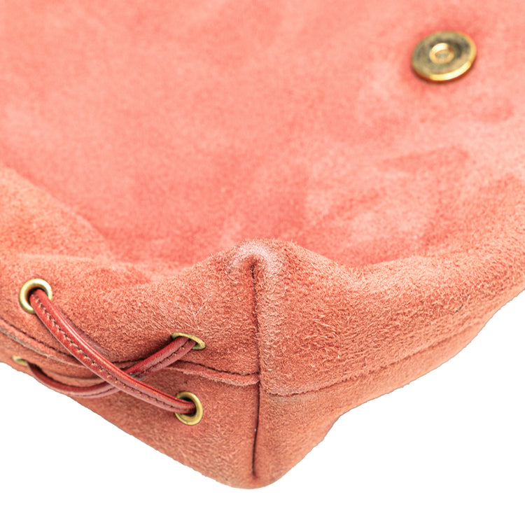 Vintage Gucci Suede Heart Shoulder Bag