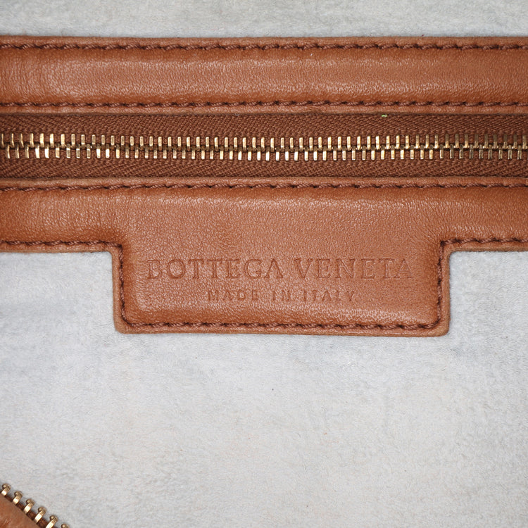 Vintage Bottega Veneta Medium Bicolor Trimmed Nappa Hobo